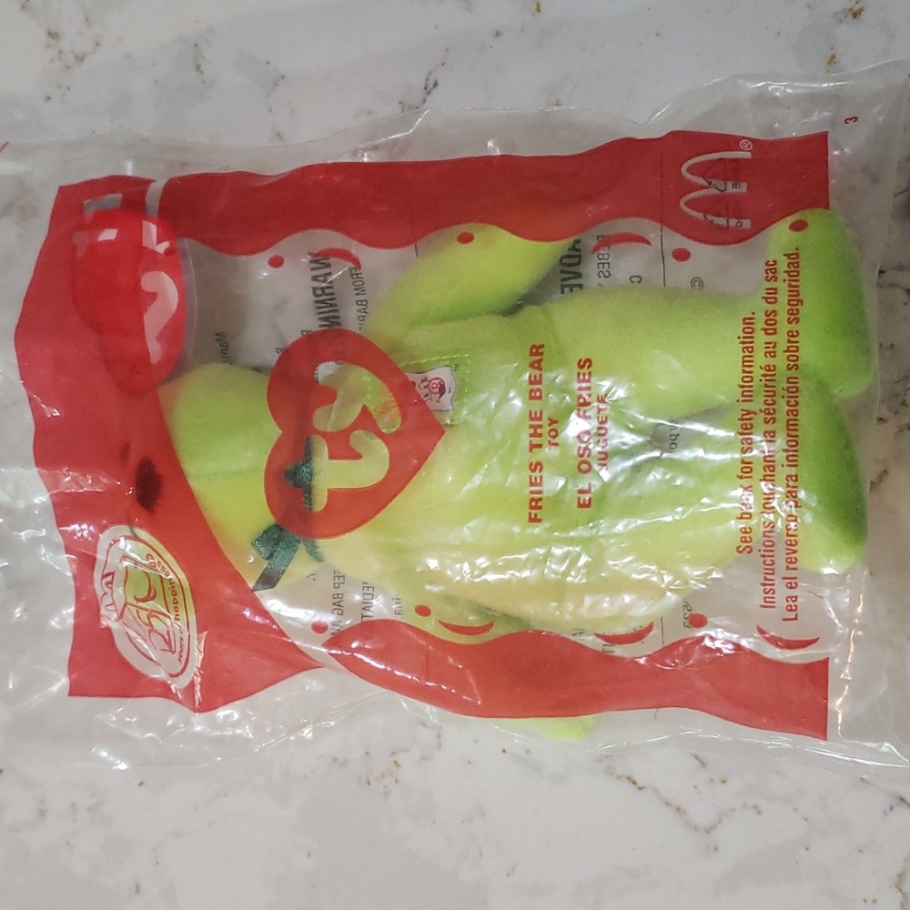 2004 McDonald's Ty Beanie Babies Fries the Bear